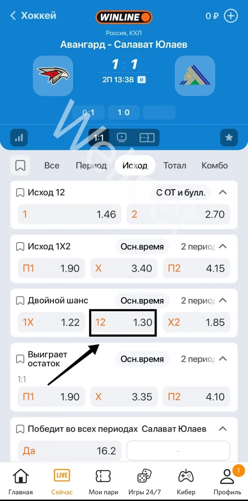 Что такое 12 в ставках на хоккей